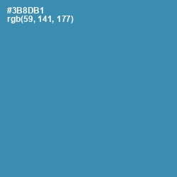 #3B8DB1 - Boston Blue Color Image