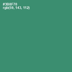 #3B8F70 - Sea Green Color Image