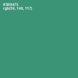 #3B9475 - Sea Green Color Image