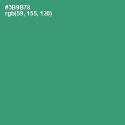 #3B9B78 - Sea Green Color Image