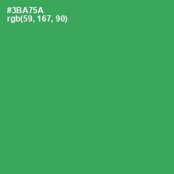 #3BA75A - Sea Green Color Image