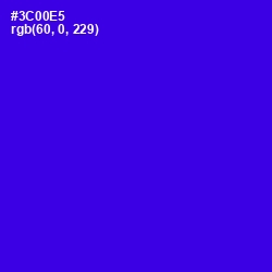 #3C00E5 - Blue Color Image
