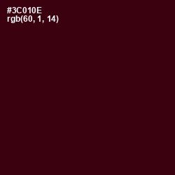 #3C010E - Temptress Color Image