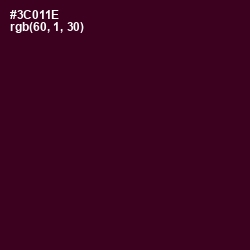 #3C011E - Aubergine Color Image