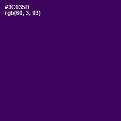 #3C035D - Jagger Color Image