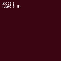 #3C0512 - Aubergine Color Image