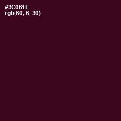 #3C061E - Aubergine Color Image