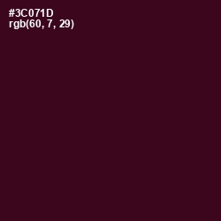 #3C071D - Aubergine Color Image