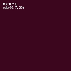 #3C071E - Aubergine Color Image