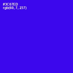 #3C07ED - Blue Color Image