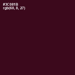 #3C081B - Aubergine Color Image