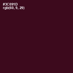 #3C091D - Aubergine Color Image