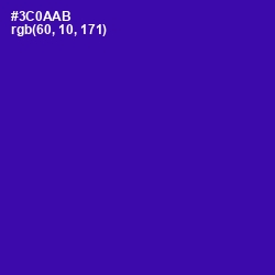 #3C0AAB - Blue Gem Color Image