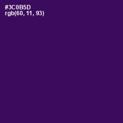 #3C0B5D - Jagger Color Image