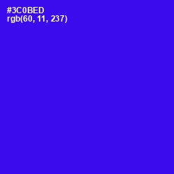 #3C0BED - Blue Color Image