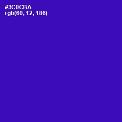 #3C0CBA - Blue Gem Color Image