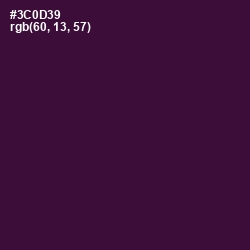 #3C0D39 - Mardi Gras Color Image