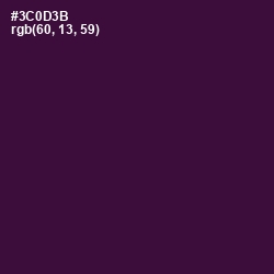 #3C0D3B - Mardi Gras Color Image