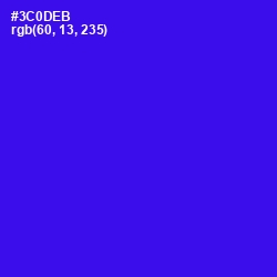 #3C0DEB - Blue Color Image