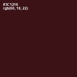 #3C1216 - Tamarind Color Image