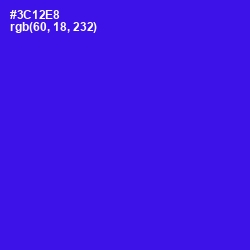 #3C12E8 - Blue Color Image