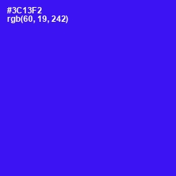 #3C13F2 - Blue Color Image