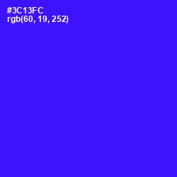 #3C13FC - Blue Color Image