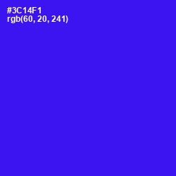 #3C14F1 - Blue Color Image