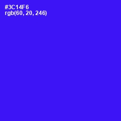 #3C14F6 - Blue Color Image