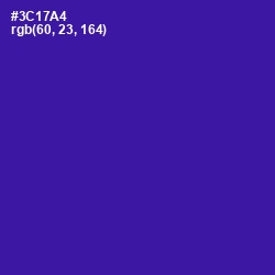 #3C17A4 - Blue Gem Color Image