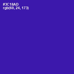 #3C18AD - Blue Gem Color Image