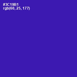 #3C19B1 - Governor Bay Color Image