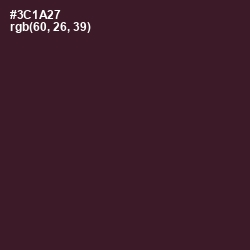 #3C1A27 - Revolver Color Image