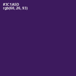 #3C1A5D - Grape Color Image