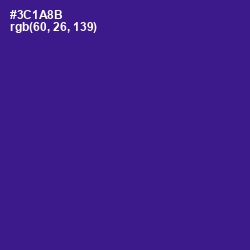 #3C1A8B - Blue Gem Color Image