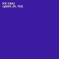 #3C1AA2 - Blue Gem Color Image