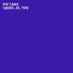 #3C1AA9 - Blue Gem Color Image