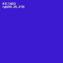 #3C1AD2 - Dark Blue Color Image