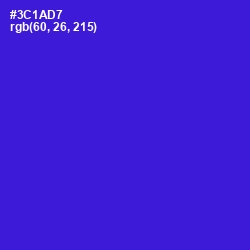 #3C1AD7 - Dark Blue Color Image