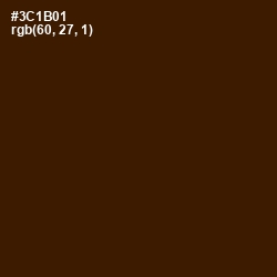 #3C1B01 - Clinker Color Image