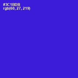 #3C1BDB - Dark Blue Color Image