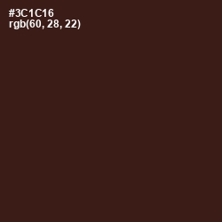 #3C1C16 - Cedar Color Image