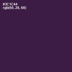 #3C1C44 - Grape Color Image