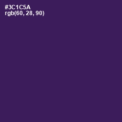 #3C1C5A - Grape Color Image