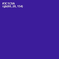 #3C1C9A - Blue Gem Color Image