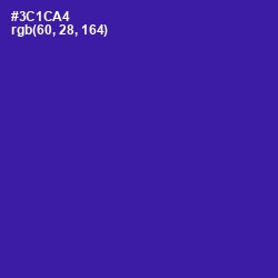 #3C1CA4 - Blue Gem Color Image