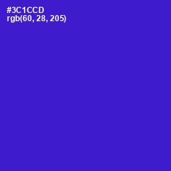 #3C1CCD - Dark Blue Color Image