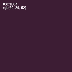 #3C1D34 - Revolver Color Image