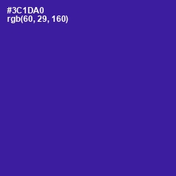 #3C1DA0 - Blue Gem Color Image