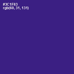 #3C1F83 - Blue Gem Color Image